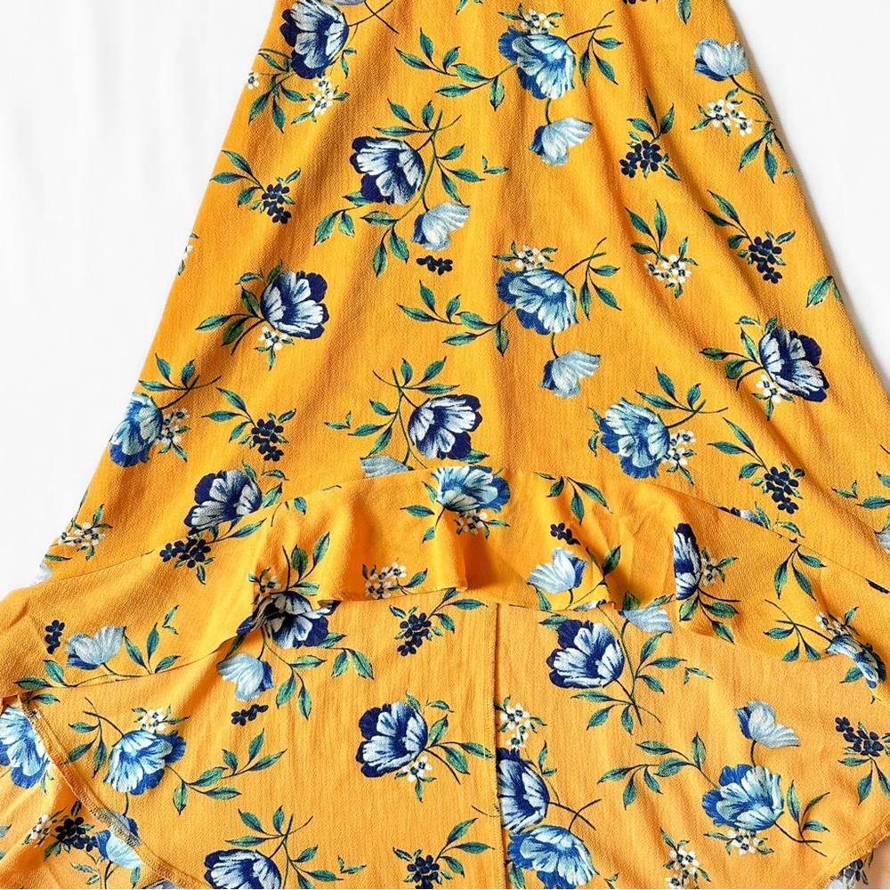 Marigold Printed Ruffle High-Low Dress - Picture 6 of 8